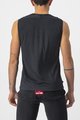CASTELLI Cycling sleeve less t-shirt - BANDITO WOOL - black
