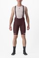 CASTELLI Cycling bib shorts - FREE AERO RC CLASSIC - bordeaux/white