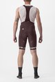 CASTELLI Cycling bib shorts - FREE AERO RC CLASSIC - bordeaux/white