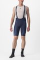 CASTELLI Cycling bib shorts - FREE AERO RC KIT - blue/white