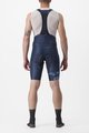 CASTELLI Cycling bib shorts - FREE AERO RC KIT - blue/white