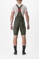 CASTELLI Cycling bib shorts - UNLIMITED CARGO - green