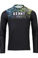 KENNY Cycling summer long sleeve jersey - CHARGER - blue/green/black