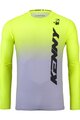 KENNY Cycling summer long sleeve jersey - PROLIGHT 25 - yellow/grey