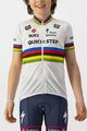 CASTELLI Cycling short sleeve jersey - QUICKSTEP KID JERSEY - white