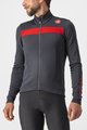 CASTELLI Cycling winter long sleeve jersey - PURO 3 - grey