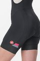 CASTELLI Cycling bib shorts - PRIMA - black/pink