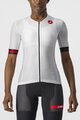 CASTELLI Cycling short sleeve jersey - FREE SPEED 2W RACE - white/black