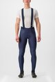 CASTELLI Cycling long bib trousers - SORPASSO ROS - blue