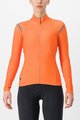 CASTELLI Cycling winter long sleeve jersey - TUTTO NANO RoS W - orange