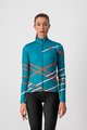 CASTELLI Cycling winter long sleeve jersey - DIAGONAL - blue