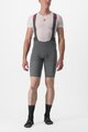 CASTELLI Cycling bib shorts - PREMIO BLACK - grey