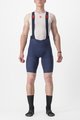 CASTELLI Cycling bib shorts - PREMIO BLACK - blue