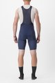 CASTELLI Cycling bib shorts - PREMIO BLACK - blue