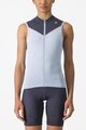 CASTELLI Cycling sleeveless jersey - SOLARIS - light blue