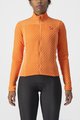 CASTELLI Cycling winter long sleeve jersey - SFIDA 2 W - orange