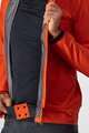 CASTELLI Cycling rain jacket - COMMUTER REFLEX - orange/red