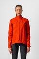 CASTELLI Cycling rain jacket - COMMUTER W REFLEX - orange/red