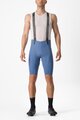 CASTELLI Cycling bib shorts - FREE AERO RC - light blue