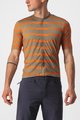 CASTELLI Cycling short sleeve jersey - UNLIMITED STERRATO - green/orange