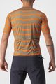 CASTELLI Cycling short sleeve jersey - UNLIMITED STERRATO - green/orange