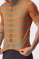 CASTELLI Cycling short sleeve jersey - UNLIMITED STERRATO - green/orange