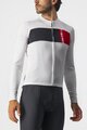 CASTELLI Cycling summer long sleeve jersey - PROLOGO 7 - white