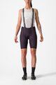 CASTELLI Cycling bib shorts - FREE AERO RC W - purple