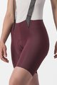 CASTELLI Cycling bib shorts - FREE AERO RC W - bordeaux