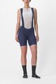 CASTELLI Cycling bib shorts - ENDURANCE W - blue