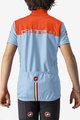 CASTELLI Cycling short sleeve jersey - NEO PROLOGO - light blue/orange