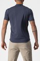 CASTELLI Cycling short sleeve t-shirt - TECH 2 POLO - blue