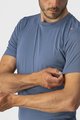 CASTELLI Cycling short sleeve t-shirt - TECH 2 TEE - blue
