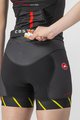 CASTELLI Cycling shorts without bib - FREE W SHORT TRI - black/light green