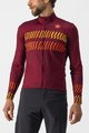 CASTELLI Cycling summer long sleeve jersey - UNLIMITED THERMAL - bordeaux