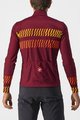 CASTELLI Cycling summer long sleeve jersey - UNLIMITED THERMAL - bordeaux