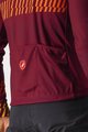 CASTELLI Cycling summer long sleeve jersey - UNLIMITED THERMAL - bordeaux