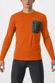CASTELLI Cycling winter long sleeve jersey - UNLIMITED MERINO - orange