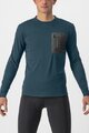CASTELLI Cycling winter long sleeve jersey - UNLIMITED MERINO - blue/green