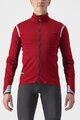 CASTELLI Cycling thermal jacket - ALPHA ULTIMATE INSULATED - red