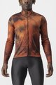 CASTELLI Cycling winter long sleeve jersey - VENTAGLIO - brown/orange