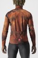 CASTELLI Cycling winter long sleeve jersey - VENTAGLIO - brown/orange
