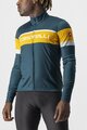 CASTELLI Cycling winter long sleeve jersey - PASSISTA - green/blue/yellow
