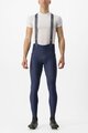 CASTELLI Cycling long bib trousers - FREE AERO RC - blue