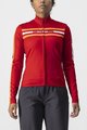 CASTELLI Cycling summer long sleeve jersey - UNLIMITED W THERMAL - red