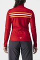 CASTELLI Cycling summer long sleeve jersey - UNLIMITED W THERMAL - red