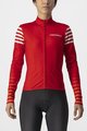 CASTELLI Cycling winter long sleeve jersey - AUTUNNO - red