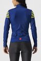 CASTELLI Cycling winter long sleeve jersey - AUTUNNO - blue