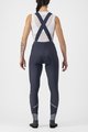 CASTELLI Cycling long bib trousers - VELOCISSIMA DT - blue