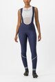 CASTELLI Cycling long bib trousers - VELOCISSIMA DT - blue